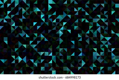 Light BLUE vector polygon abstract pattern. Shining illustration, which consist of triangles. The textured pattern can be used for background.
