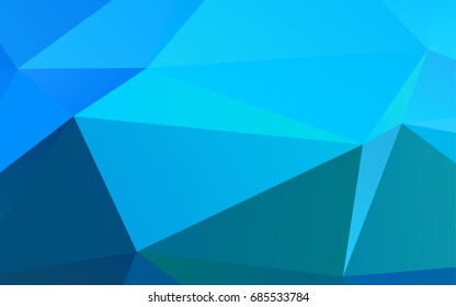 Light BLUE vector polygon abstract template. A vague abstract illustration with gradient. A new texture for your design.