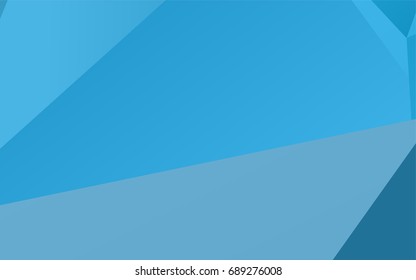 Light BLUE vector polygon abstract template. Creative geometric illustration in Origami style with gradient. The completely new template can be used for your brand book.