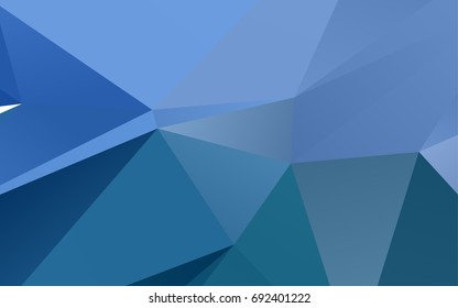Light BLUE vector polygon abstract template. Colorful illustration in abstract style with gradient. The elegant pattern can be used as part of a brand book.
