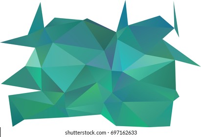 Light BLUE vector polygon abstract template. Glitter abstract illustration with an elegant design. A completely new design for your business.