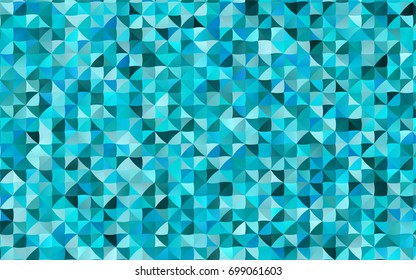 Light BLUE vector polygon abstract pattern. Triangular geometric sample with gradient.  The elegant pattern can be used as part of a brand book.