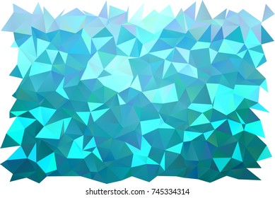 Light BLUE vector polygon abstract background. Brand-new colored illustration in blurry style with gradient. The template can be used as a background for cell phones.