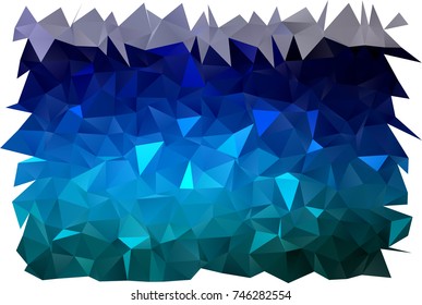 Light BLUE vector polygon abstract background. A vague abstract illustration with gradient. The best triangular design for your business.