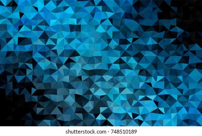 Light BLUE vector polygon abstract pattern. An elegant bright illustration with gradient. A completely new template for your business design.