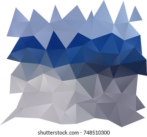 Light BLUE vector polygon abstract background. A completely new color illustration in a vague style. Brand-new design for your business.