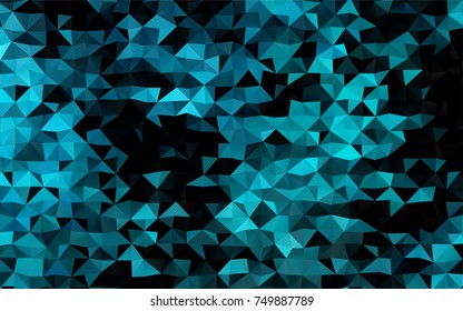 Light BLUE vector polygon abstract pattern. Shining colored illustration in a brand-new style. The polygonal design can be used for your web site.