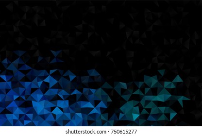 Light BLUE vector polygon abstract template. Glitter abstract illustration with an elegant design. The completely new template can be used for your brand book.