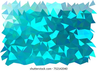 Light BLUE vector polygon abstract template. Modern geometrical abstract illustration with gradient. The template can be used as a background for cell phones.