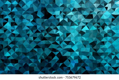 Light BLUE vector polygon abstract background. A sample with polygonal shapes. The polygonal design can be used for your web site.