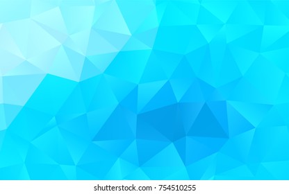 Light BLUE vector polygon abstract background. Colorful abstract illustration with gradient. The textured pattern can be used for background.