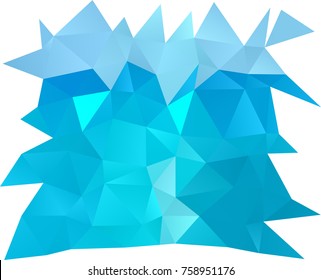 Light BLUE vector polygon abstract background. Glitter abstract illustration with an elegant design. The elegant pattern can be used as part of a brand book.