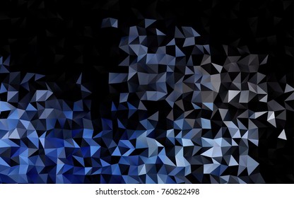 Light BLUE vector polygon abstract template. Modern geometrical abstract illustration with gradient. The completely new template can be used for your brand book.