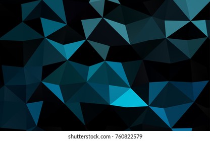 Light BLUE vector polygon abstract pattern. Colorful illustration in abstract style with gradient. The completely new template can be used for your brand book.