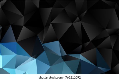 Light BLUE vector polygon abstract template. Modern geometrical abstract illustration with gradient. The completely new template can be used for your brand book.