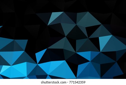 Light BLUE vector polygon abstract template. Colorful illustration in abstract style with gradient. The polygonal design can be used for your web site.