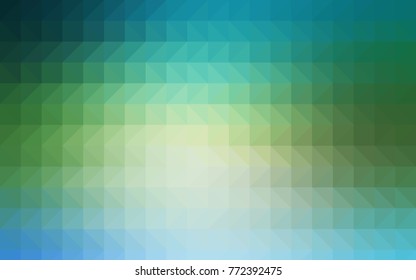 Light BLUE vector polygon abstract background. A vague abstract illustration with gradient. The completely new template can be used for your brand book.