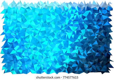 Light BLUE vector polygon abstract template. Shining illustration, which consist of triangles. A completely new template for your business design.