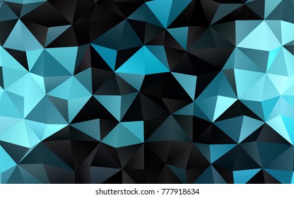 Light BLUE vector polygon abstract pattern. Colorful illustration in abstract style with gradient. The template can be used as a background for cell phones.