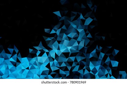 Light BLUE vector polygon abstract pattern. An elegant bright illustration with gradient. A completely new template for your business design.