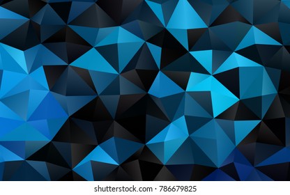 Light BLUE vector polygon abstract template. Modern geometrical abstract illustration with gradient. A completely new template for your business design.