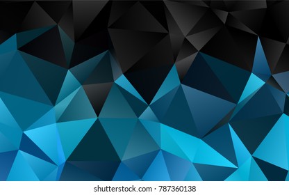 Light BLUE vector polygon abstract template. An elegant bright illustration with gradient. Brand-new design for your business.
