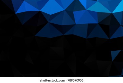 Light BLUE vector polygon abstract pattern. Colorful abstract illustration with gradient. A completely new design for your business.