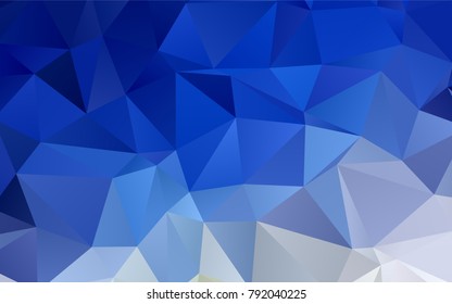 Light BLUE vector polygon abstract background. Colorful illustration in abstract style with gradient. The best triangular design for your business.