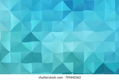 Light BLUE vector polygon abstract background. Triangular geometric sample with gradient.  A completely new template for your business design.