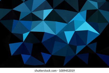 Light BLUE vector polygonal background. A sample with polygonal shapes. The elegant pattern can be used as part of a brand book.