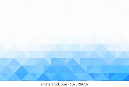 Light BLUE vector polygonal background. Triangular geometric sample with gradient.  Brand-new style for your business design.