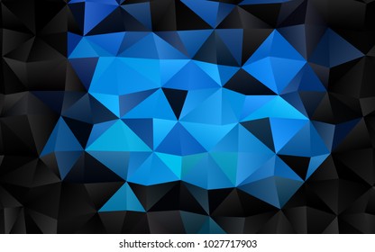 Light BLUE vector polygonal background. Glitter abstract illustration with an elegant design. Brand-new style for your business design.