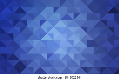 Light BLUE vector polygonal background. A completely new color illustration in a vague style. The textured pattern can be used for background.