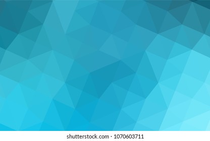 Light BLUE vector polygonal background. Elegant bright polygonal illustration with gradient. Brand-new style for your business design.