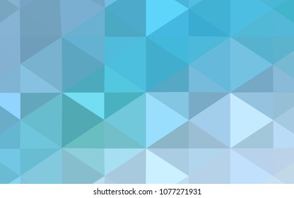 Light BLUE vector polygonal background. Colorful illustration in polygonal style with gradient. Brand-new design for your business.