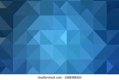 Light BLUE vector polygonal background. Polygonal abstract illustration with gradient. New template for your brand book.