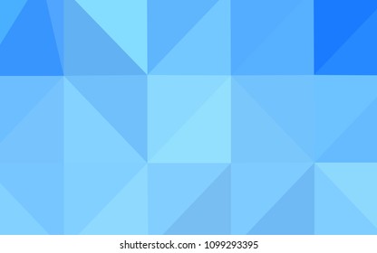 Light BLUE vector polygonal background. Creative illustration in halftone style with gradient. The best triangular design for your business.