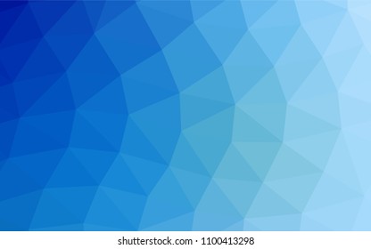 Light BLUE vector polygonal background. An elegant bright illustration with gradient. The completely new template can be used for your brand book.