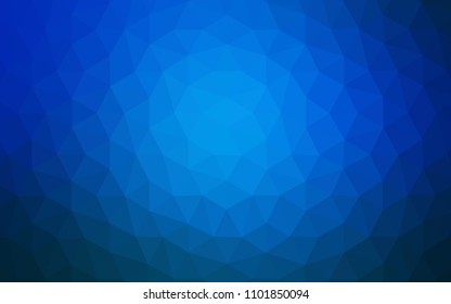 Light BLUE vector polygonal background. Glitter abstract illustration with an elegant triangles. Pattern for a brand book's backdrop.