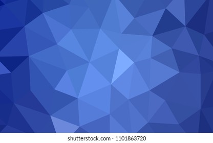Light BLUE vector polygonal background. Triangular geometric sample with gradient.  Pattern for a brand book's backdrop.