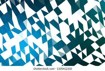 Light BLUE vector polygonal background. Shining colored illustration in a Brand new style. The polygonal design can be used for your web site.