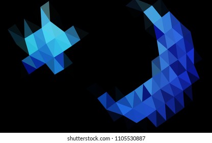 Light BLUE vector polygonal background. Colorful abstract illustration with gradient. A new texture for your design.