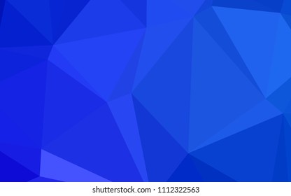 Light BLUE vector polygonal background. Polygonal abstract illustration with gradient. A completely new template for your business design.
