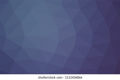 Light BLUE vector polygonal background. A sample with polygonal shapes. Triangular pattern for your business design.