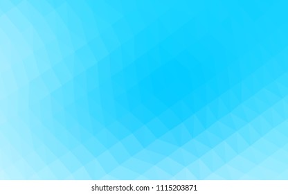 Light BLUE vector polygonal background. Brand new colored illustration in blurry style with gradient. The polygonal design can be used for your web site.