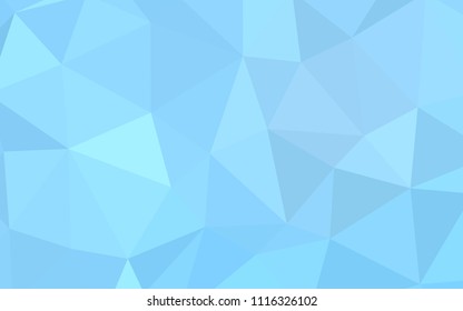 Light BLUE vector polygonal background. A completely new color illustration in a polygonal style. Template for cell phone's backgrounds.