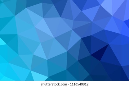 Light BLUE vector polygonal background. Modern abstract illustration with triangles. Polygonal design for your web site.