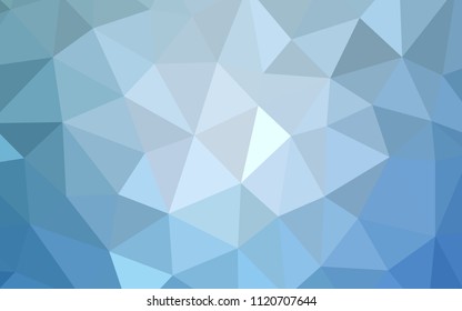 Light BLUE vector polygonal background. A sample with polygonal shapes. Completely new template for your banner.
