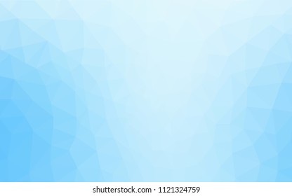 Light BLUE vector polygonal background. Creative geometric illustration in Origami style with gradient. Brand new style for your business design.