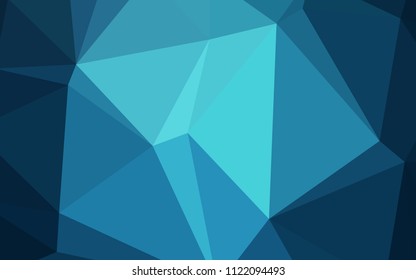 Light BLUE vector polygonal background. Elegant bright polygonal illustration with gradient. The template for cell phone's backgrounds.